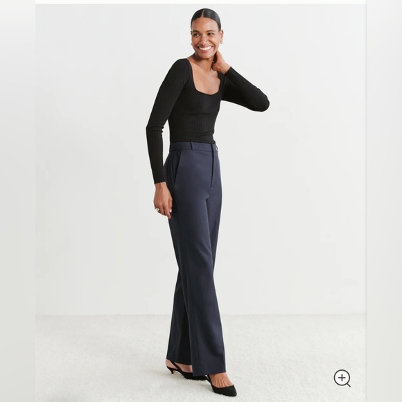 JENNI KAYNE Brentwood Trouser Dark Navy Pants in Size 0 - Picture 3 of 12